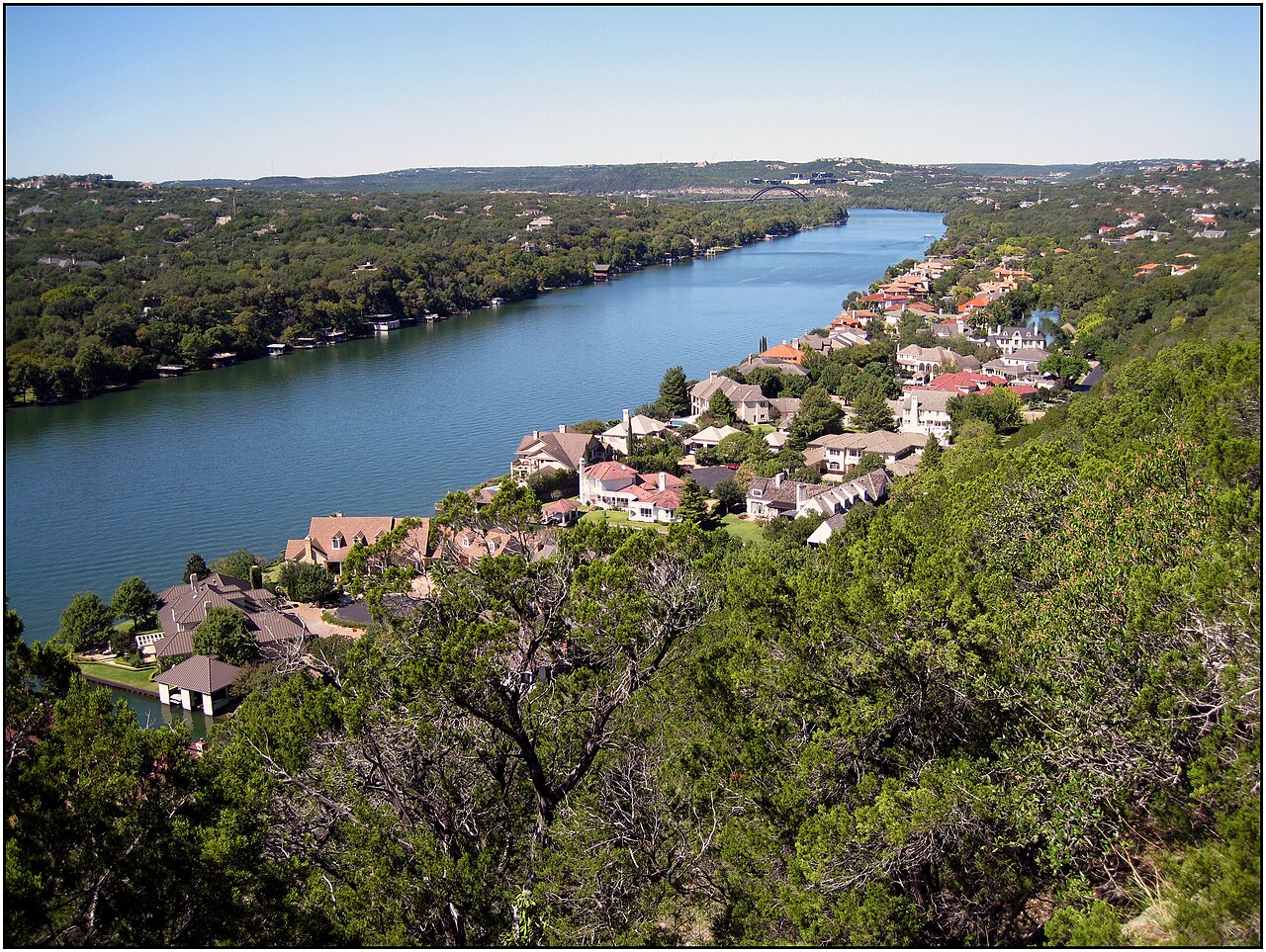 View of the Colorado River from Mount Bonnell